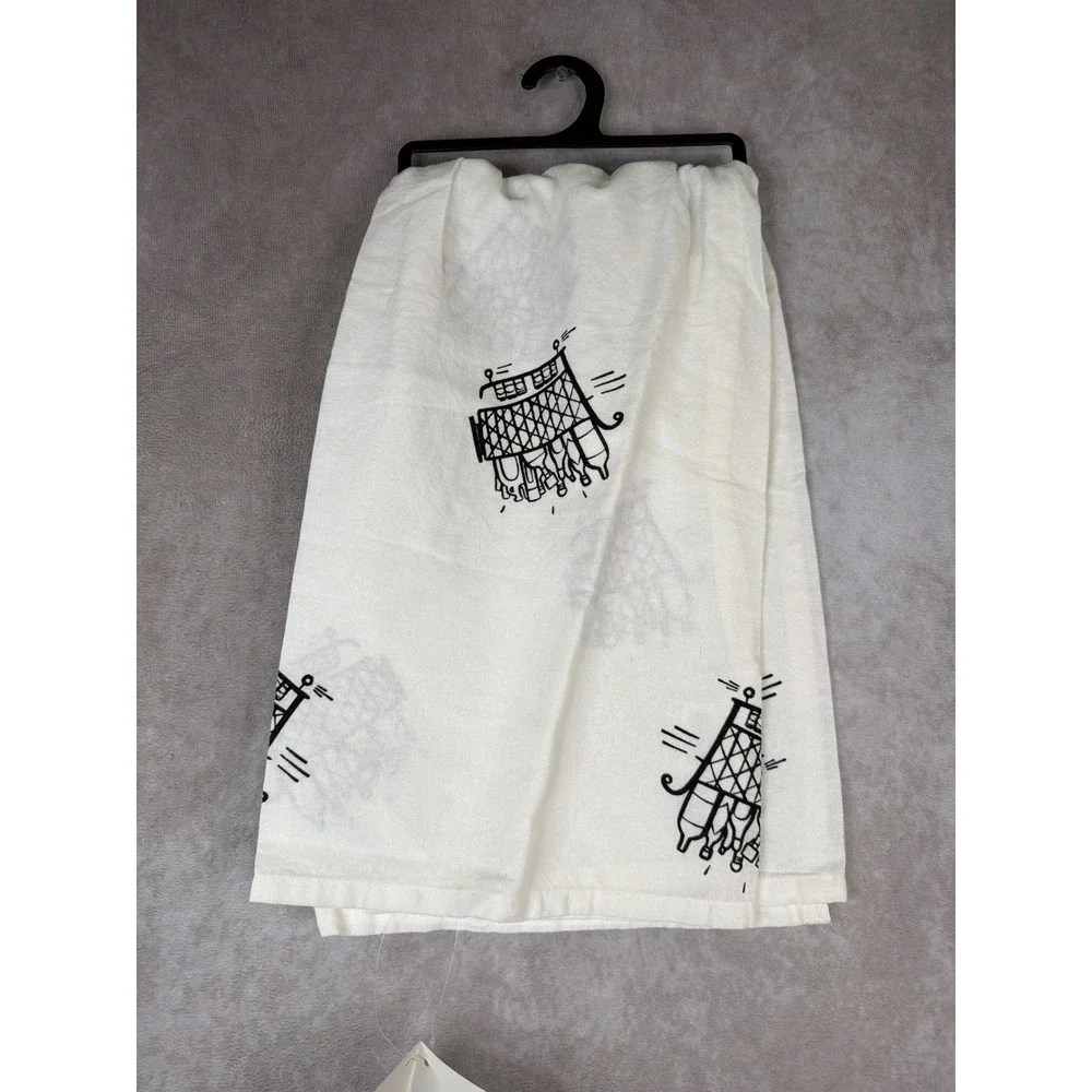 NWT Primitives by Kathy Dish Towel Unisex OS‎ Cream I Mean Business Liquor Store